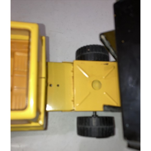 Vintage 1983 Tonka Pickup Dump Truck (Steel) 51070 Yellow Black + Action Figure - Picture 10 of 12